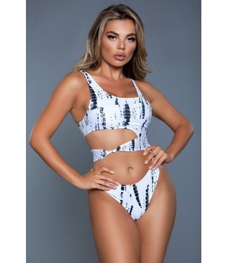 Be Wicked Swimwear Clara Swimsuit - Black/White