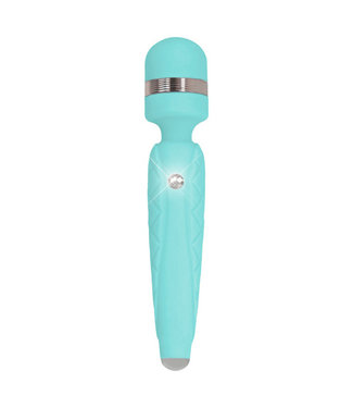 Pillow Talk PILLOW TALK Stimulateur massant Cheeky Wand Wibe With Crystal Bleu foncé