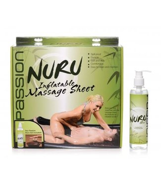 Passion Lubricants Nuru Opblaabaar Sexlaken Met Nuru Massage Gel