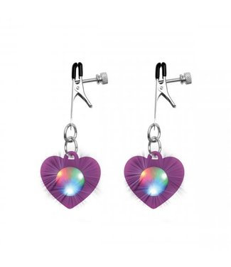 Charmed Charmed - Heart Verstelbare Tepelklemmen Met LED Verlichting