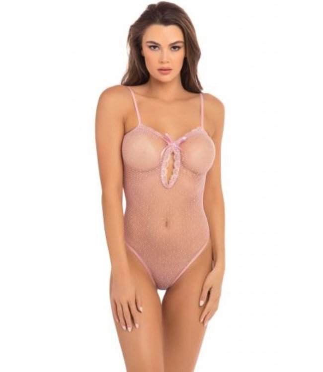 Rene Rofe Transparante Body Undone - Roze