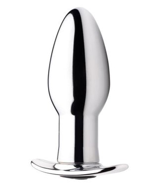 Master Series Chrome Blast Oplaadbare Buttplug Met Afstandsbediening - Klein