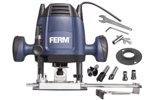 Ferm - Bovenfrees 1200W met 3 delige frezenset - PRM1021