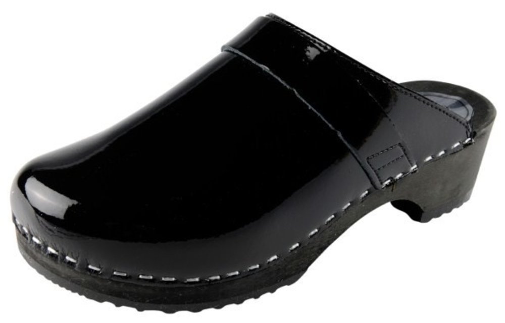 BigHorn - 6006 clog zwart lak - Maat 38