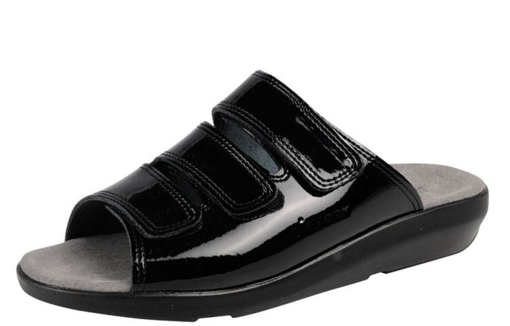 BigHorn - 3001 slipper zwart lak - Maat 41