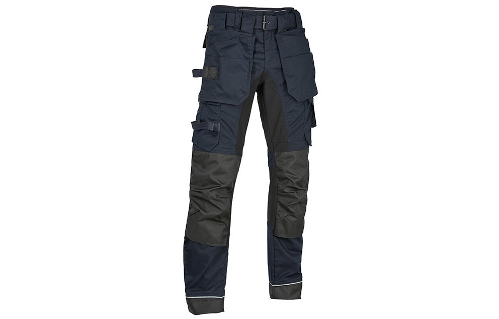 4WORK - Madrid Premium werkbroek stretch inserts navy/zwart - Maat 50