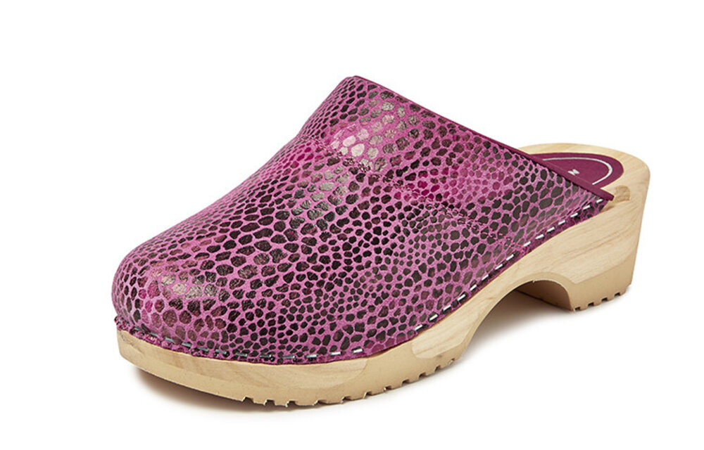 Bighorn - 3630 clog buigzame zool panter fuchsia - Maat 40