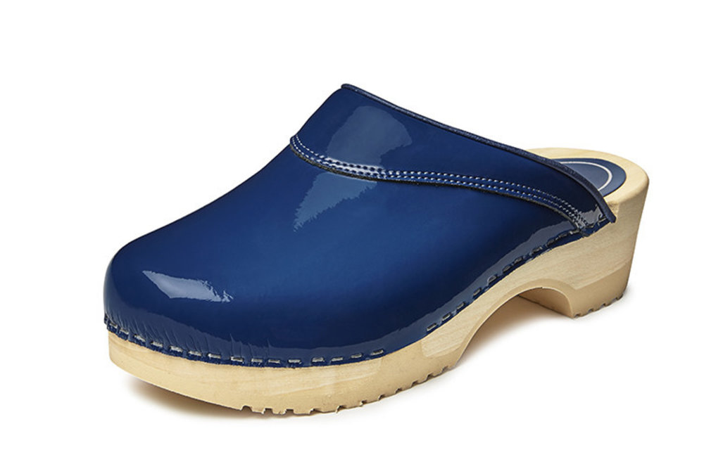 Bighorn - 4010 clog buigzame zool blauw lak - Maat 38