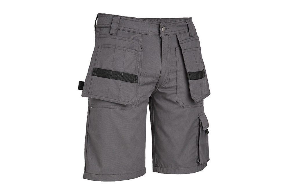 4WORK - Murcia multipocket werkshort grijs - Maat 62