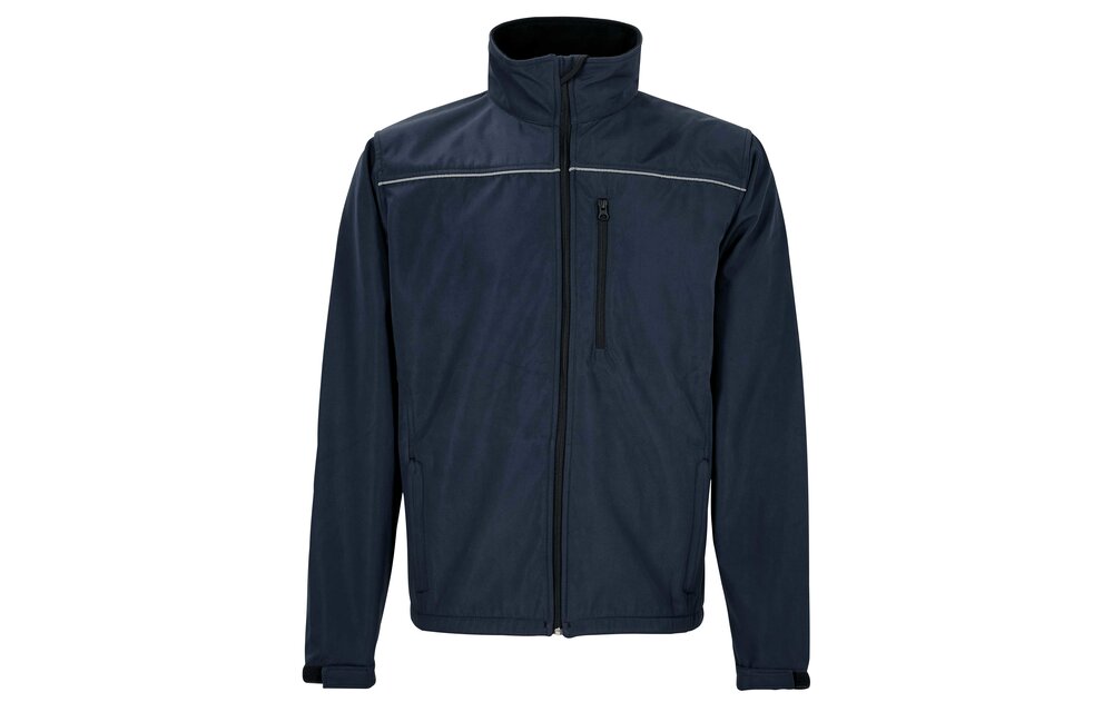 4WORK- Gerona softshell navy/grijs - Maat XXL