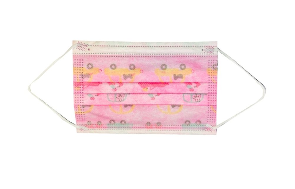 Roze kinder mondkapjes - 10 stuks - CE keurmerk - 3 laags