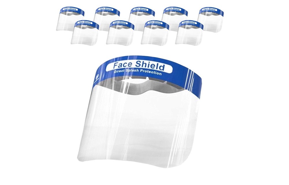 10 x Gezicht masker - Gezicht scherm - Lichtgewicht Face shield