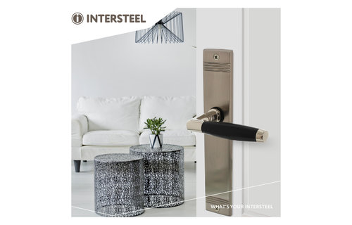 Deurkruk Ton Basic met schild blind nikkel