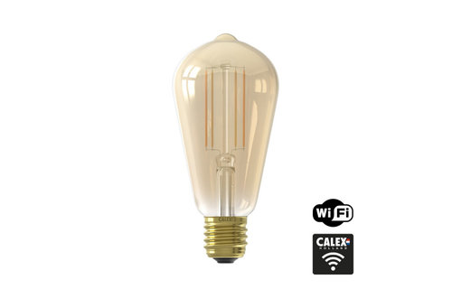 Calex - Smart Rustiek led lamp 7W - E27 - 806lm - 1800-3000K