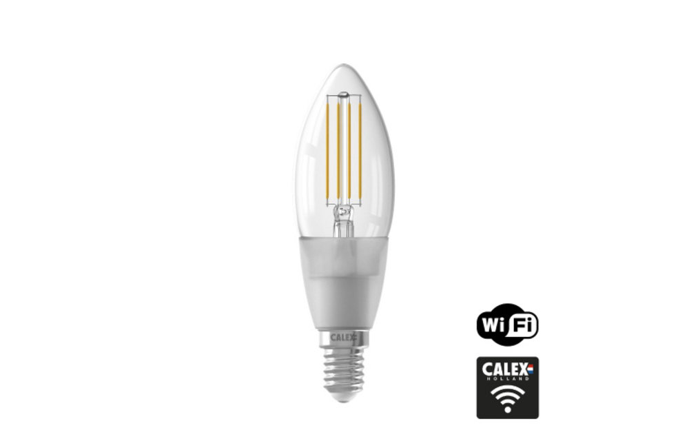 Calex - Smart Kaars led lamp 4,5W - E14 - 450lm -1800-3000K