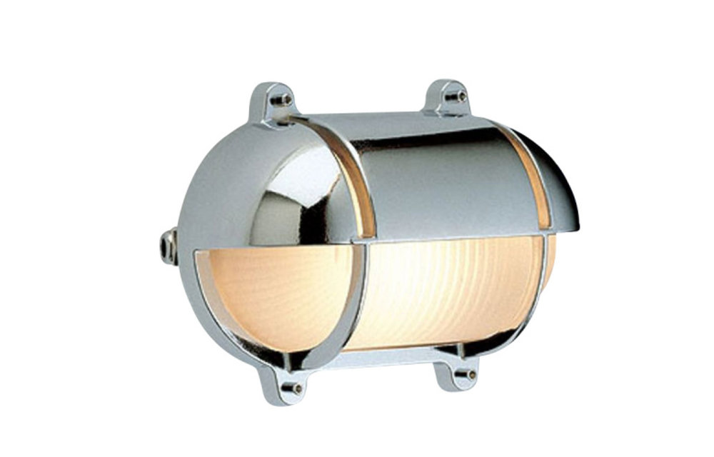 Outlight Scheepslamp Maritime 24,5cm - Chroom, helder glas