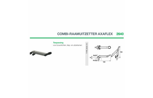 AXA - AXAFlex Raamuitzetter - draaibaar - RVS Zwart