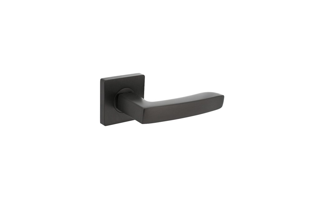 Deurkruk Minos op vierkante rozet 55x55x10 mm antracietgrijs