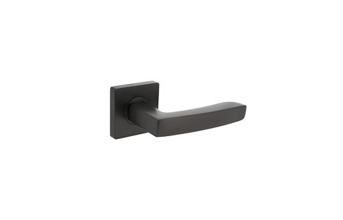 Deurkruk Minos op vierkante rozet 55x55x10 mm antracietgrijs