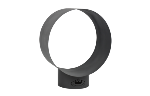 Esschert - Haardhoutopslag - Design rond - Zwart