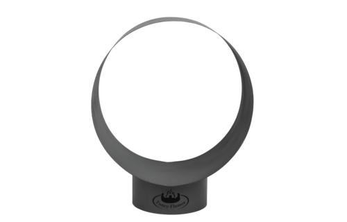 Esschert - Haardhoutopslag - Design rond - Zwart
