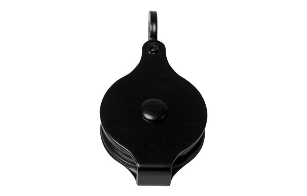 Mejawa - Hijskatrol - Hijswiel - 1 oog en 1 wiel - wiel 50mm - Zwart