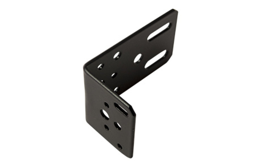 Mejawa - Hoekanker - Hoekverbinder - 2x slobgat - 50x90x60mm - Zwart
