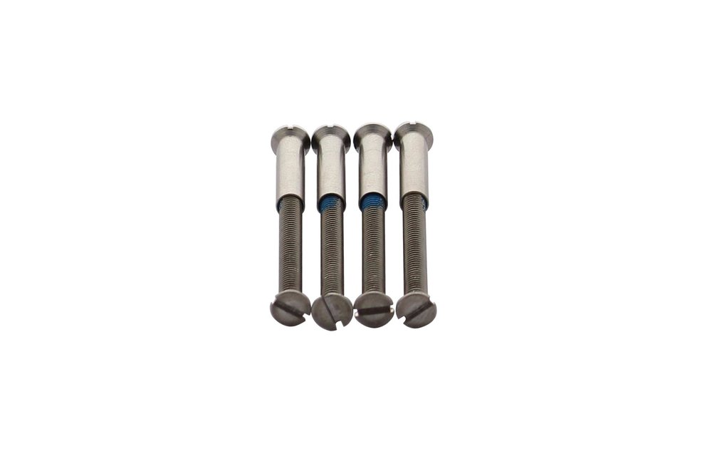 4 Patentboutjes m4x40mm met hulsjes m4 rvs