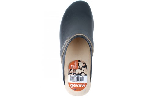Gevavi - Dakota open schoenklomp hout zwart