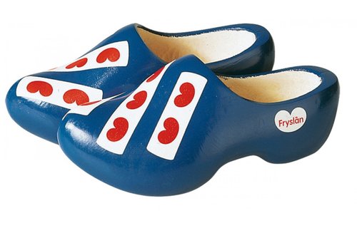 Gevavi - Houten klomp Fries blauw