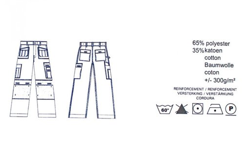 Gevavi Workwear - GW02 multibroek grijs