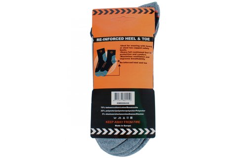 Gevavi Workwear - GW85 Sneaker sok 3 paar/bundel zwart