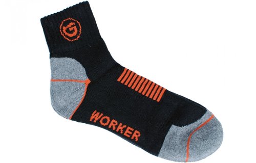 Gevavi Workwear - GW85 Sneaker sok 3 paar/bundel zwart