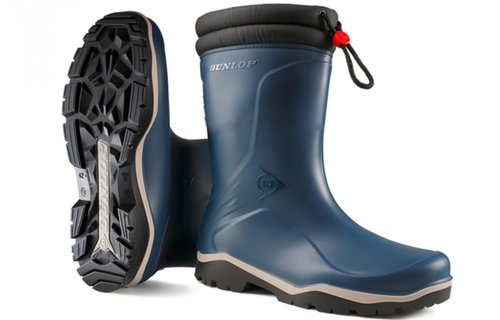 Dunlop - K354061 Blizzard gevoerde kinderlaars PVC blauw