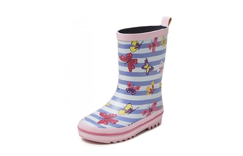 Gevavi Boots - Vlinder meisjeslaars rubber roze