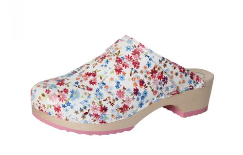BigHorn - 6006 clog wit/bloem