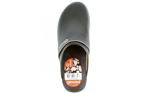 Gevavi - 9200 open schoenklomp hout zwart