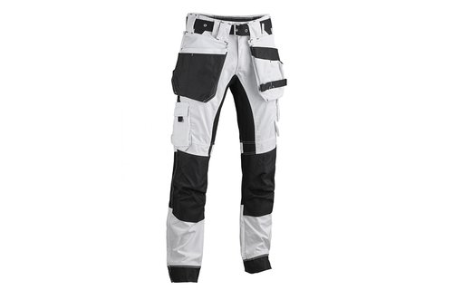 4WORK - Jerez Premium schildersbroek stretch inserts wit