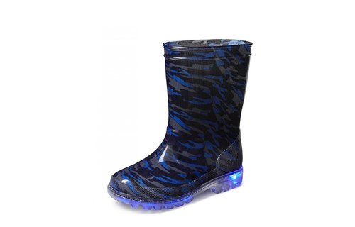 Gevavi Boots - Lars jongenslaars met ledlampjes pvc blauw