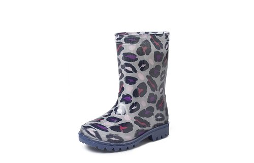 Gevavi Boots - Romy kinder- en dameslaars pvc grijs/panter