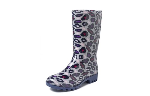 Gevavi Boots - Romy kinder- en dameslaars pvc grijs/panter