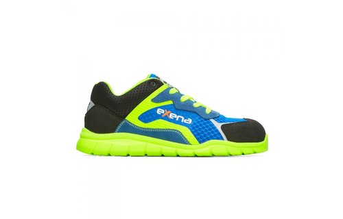 Exena - XR76 Rambla lage veiligheidsschoen S1P blauw/geel