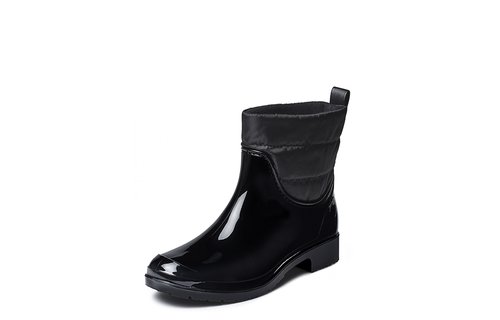 Gevavi boots - Liss gevoerde dameslaars pvc zwart