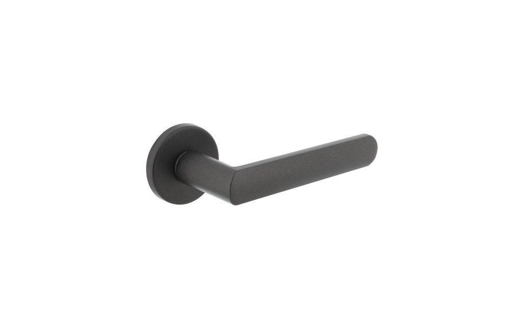 Deurkruk Sora met rozet ø49x7 mm grijs