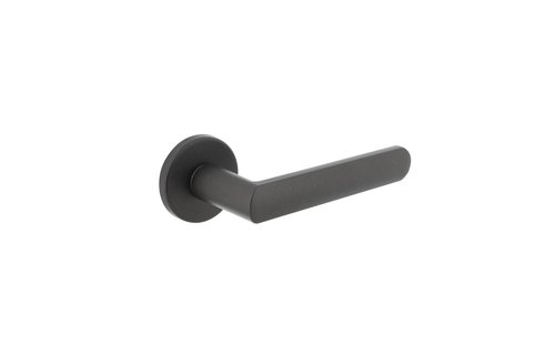 Deurkruk Sora met rozet ø49x7 mm grijs