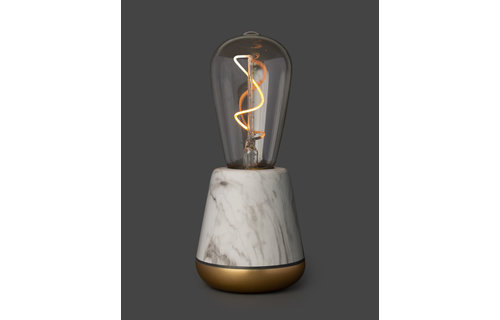 Humble One - Oplaadbare tafellamp - White Marble - op accu
