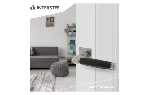 Deurkruk Ton 212 met vierkant rozet 42x42x2 mm rvs geborsteld