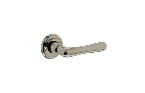 Deurkruk Trento met ronde rozet ø50x5 mm nikkel
