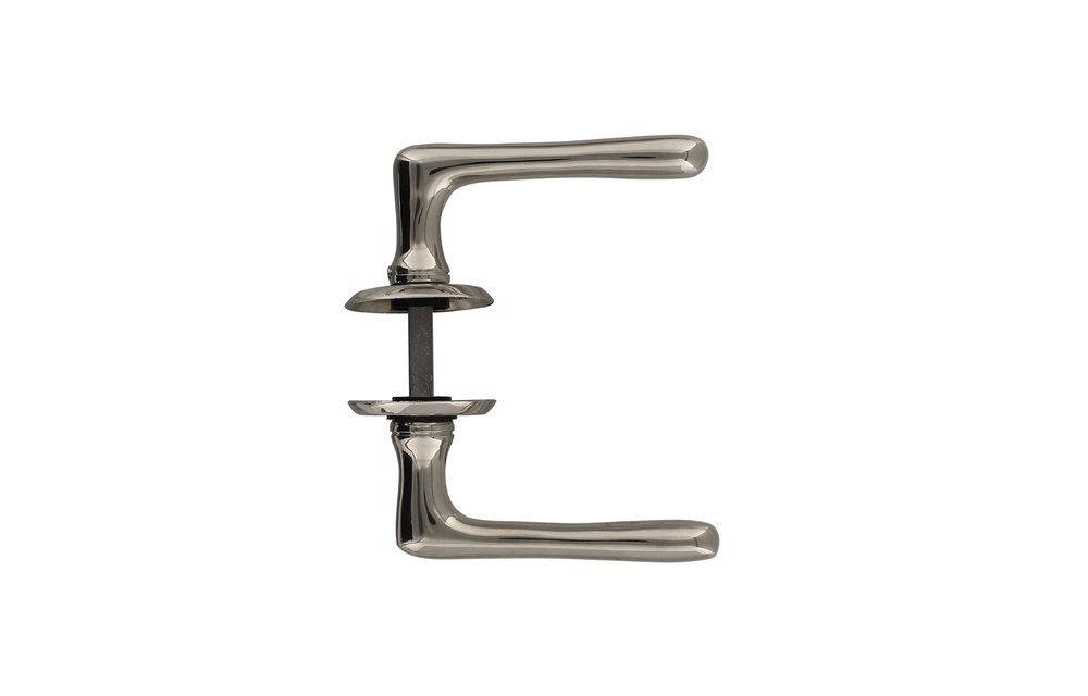 Deurkruk Trento met ronde rozet ø50x5 mm nikkel
