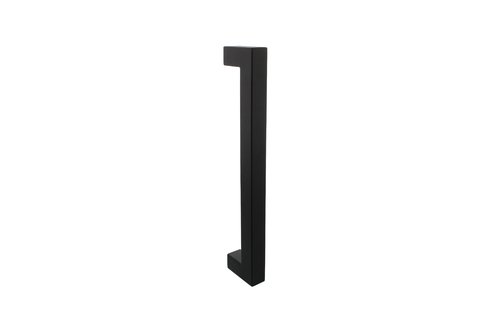 Deurgreep Vierkant per stuk 325x60x25 mm mat zwart